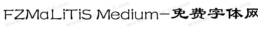 FZMaLiTiS Medium字体转换